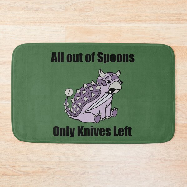 Item preview, All out of spoons only knives left (Ankylosaurus) designed and sold by CaitlynConnor.