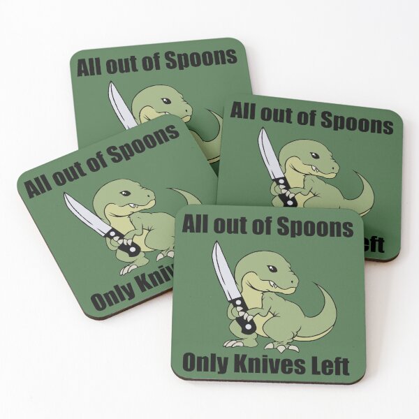 Item preview, All out of spoons only knives left (T-Rex) designed and sold by CaitlynConnor.