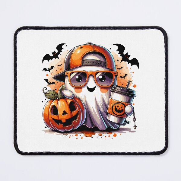 Item preview, Spooky Ghost Sunglasses Coffee Vibes for Halloween Lovers designed and sold by ROOFY-HK.