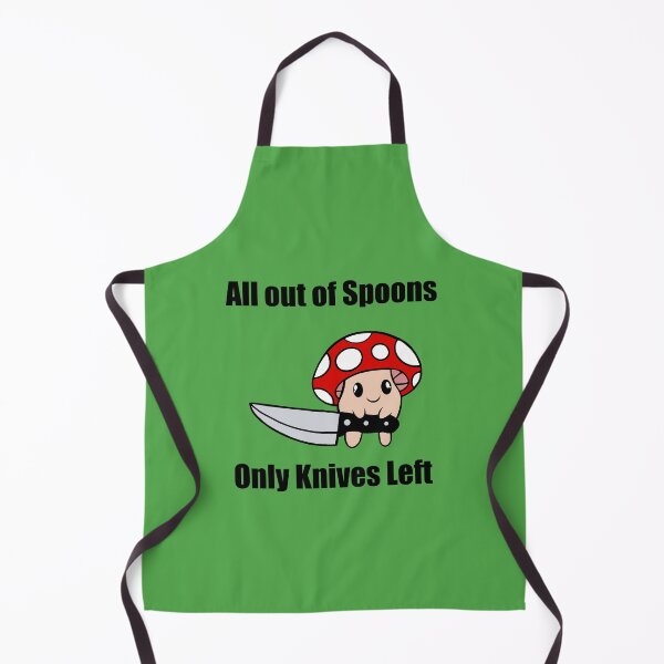 Item preview, All out of spoons only knives left (Mushroom guy) designed and sold by CaitlynConnor.