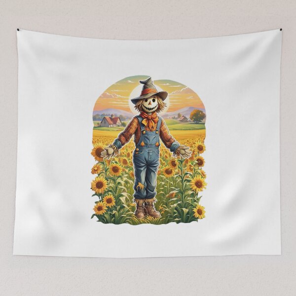 Item preview, Scarecrow In A Flower Field designed and sold by Bunmigraphics .