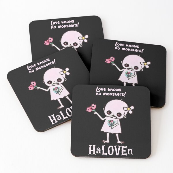 Item preview, Adorable HaLOVEn "Love Knows No Monsters" Skeleton with Flowers - Cute Halloween Romance designed and sold by Prime-Studio.