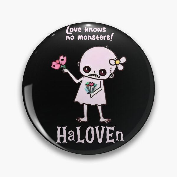 Item preview, Adorable HaLOVEn "Love Knows No Monsters" Skeleton with Flowers - Cute Halloween Romance designed and sold by Prime-Studio.