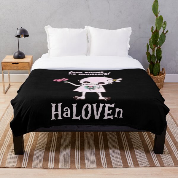 Item preview, Adorable HaLOVEn "Love Knows No Monsters" Skeleton with Flowers - Cute Halloween Romance designed and sold by Prime-Studio.