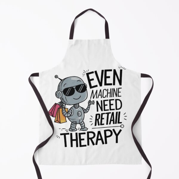 Item preview, Retail Therapy Robot Even Machines Need a Break designed and sold by XquisiteFashion.