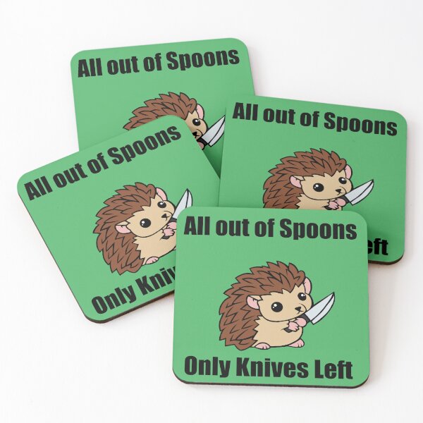 Item preview, All out of spoons only knives left (Hedgehog) designed and sold by CaitlynConnor.