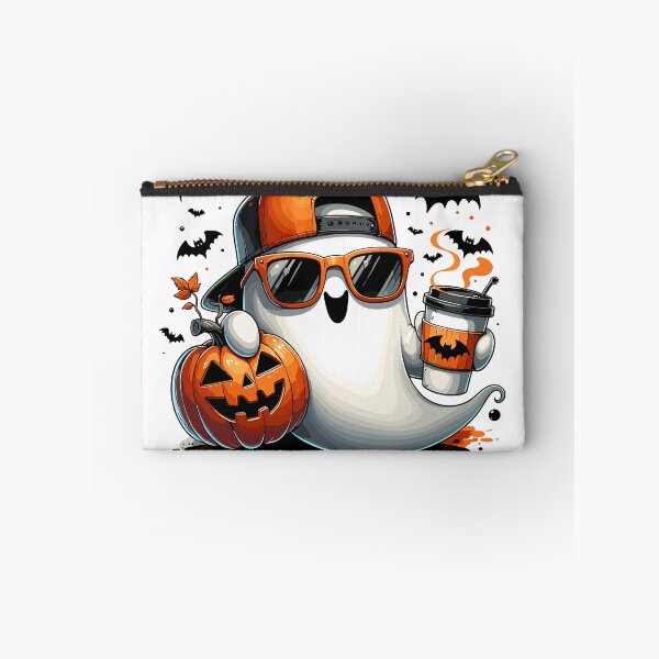 Item preview, Spooky Halloween Ghost Wearing Sunglasses with Pumpkin Coffee Style designed and sold by ROOFY-HK.