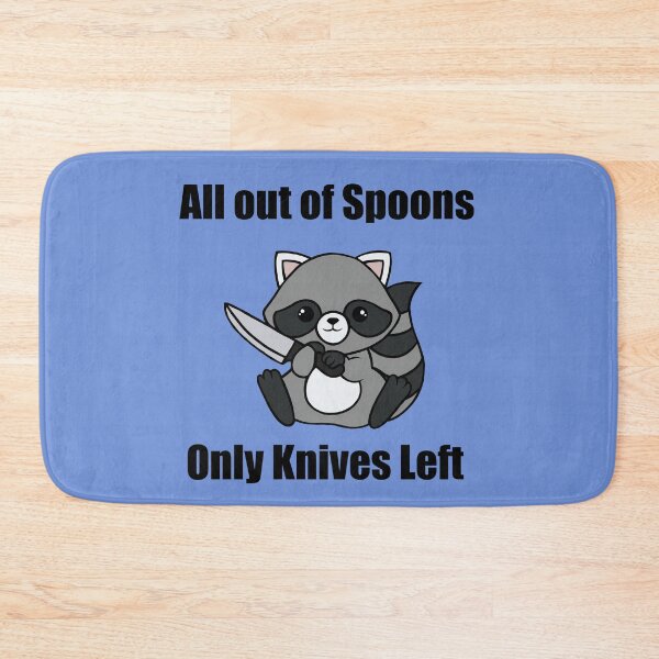 Item preview, All out of spoons only knives left (Raccoon) designed and sold by CaitlynConnor.