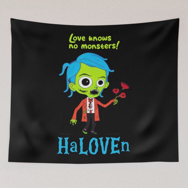 Item preview, Zombie HaLOVEn Love Design - Love Knows No Monsters with Rose designed and sold by Prime-Studio.