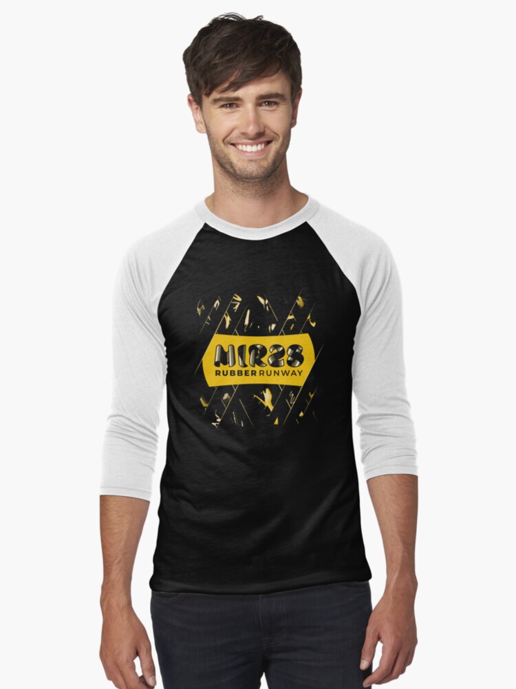 Thumbnail 1 of 3, Baseball ¾ Sleeve T-Shirt, MIR28: Rubber Runway designed and sold by MIR-Contest.