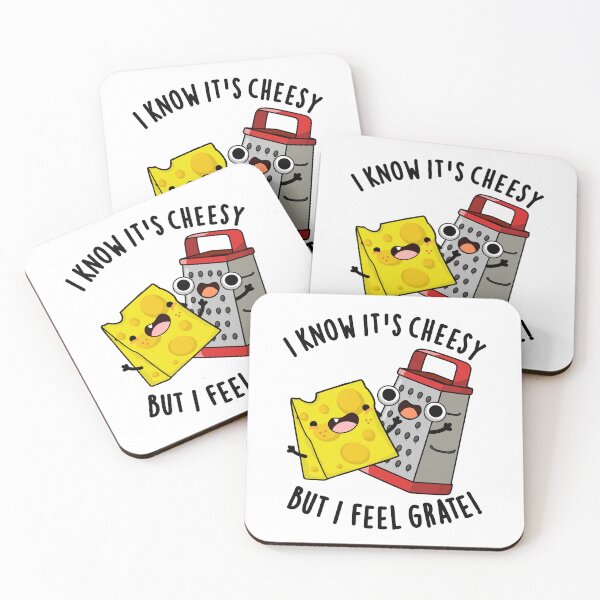 Item preview, I Know It's Cheesy But I Feel Grate Funny Cheese Pun  designed and sold by punnybone.
