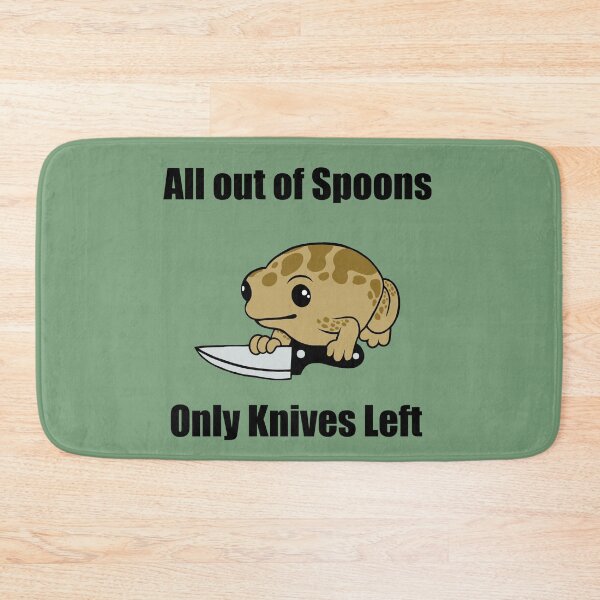 Item preview, All out of spoons only knives left (Frog) designed and sold by CaitlynConnor.