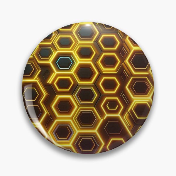 Item preview, Neon Hexagon Grid designed and sold by TeslaSt0re.
