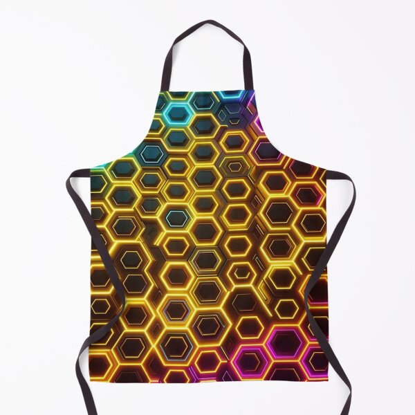 Item preview, Neon Hexagon Grid designed and sold by TeslaSt0re.