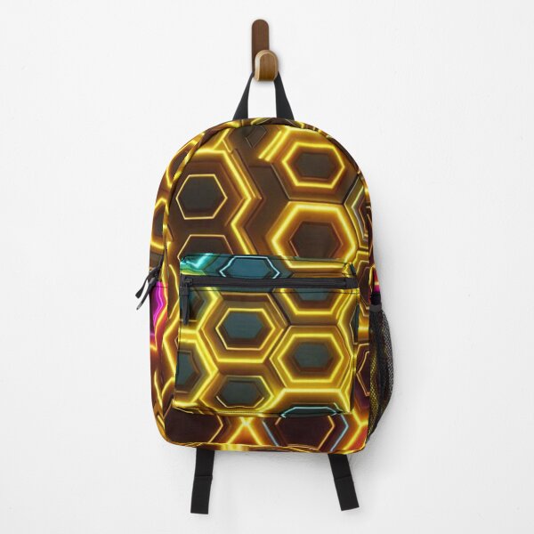 Item preview, Neon Hexagon Grid designed and sold by TeslaSt0re.