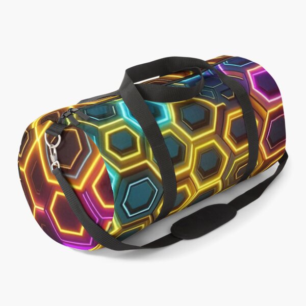 Item preview, Neon Hexagon Grid designed and sold by TeslaSt0re.