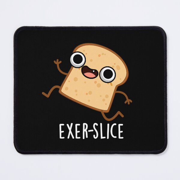 Item preview, Exer-slice Funny Bread Pun (Dark BG) designed and sold by punnybone.