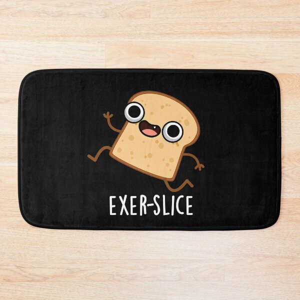 Item preview, Exer-slice Funny Bread Pun  (Dark BG) designed and sold by punnybone.