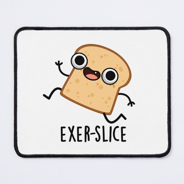 Item preview, Exer-slice Funny Bread Pun  designed and sold by punnybone.