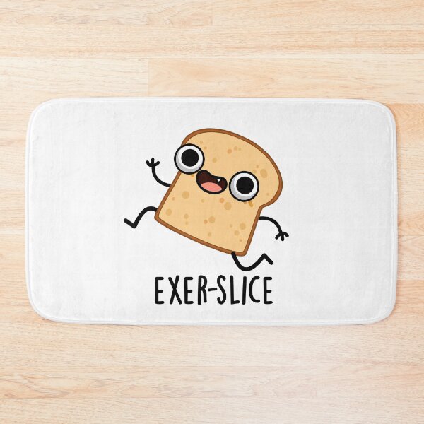 Item preview, Exer-slice Funny Bread Pun  designed and sold by punnybone.