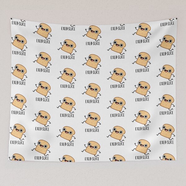 Item preview, Exer-slice Funny Bread Pun  designed and sold by punnybone.