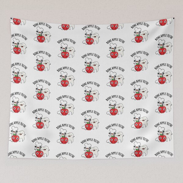 Item preview, Bone Apple Teeth Funny Bona Appetit Pun  designed and sold by punnybone.