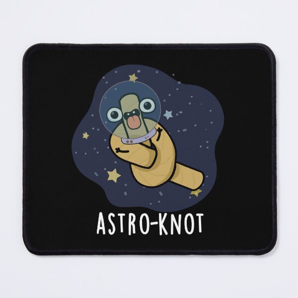 Item preview, Astro-knot Funny Astronaut Pun (Dark BG) designed and sold by punnybone.