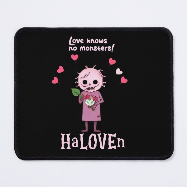 Item preview, Cute Zombie HaLOVEn Design - Love Knows No Monsters with Flowers designed and sold by Prime-Studio.