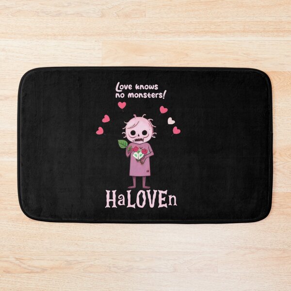 Item preview, Cute Zombie HaLOVEn Design - Love Knows No Monsters with Flowers designed and sold by Prime-Studio.