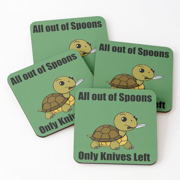 Item preview, All out of spoons only knives left (tortoise) designed and sold by CaitlynConnor.