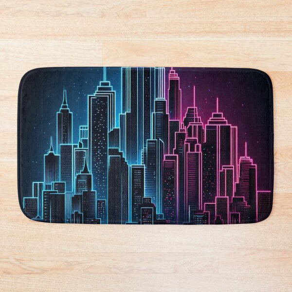 Item preview, Neon Cityscape designed and sold by TeslaSt0re.