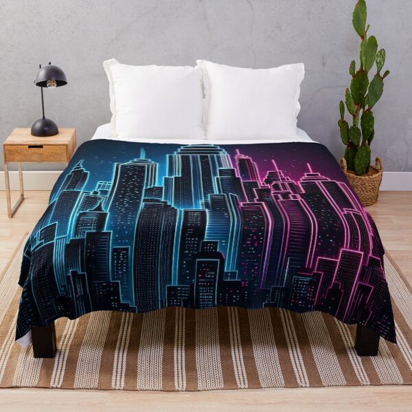 Item preview, Neon Cityscape designed and sold by TeslaSt0re.
