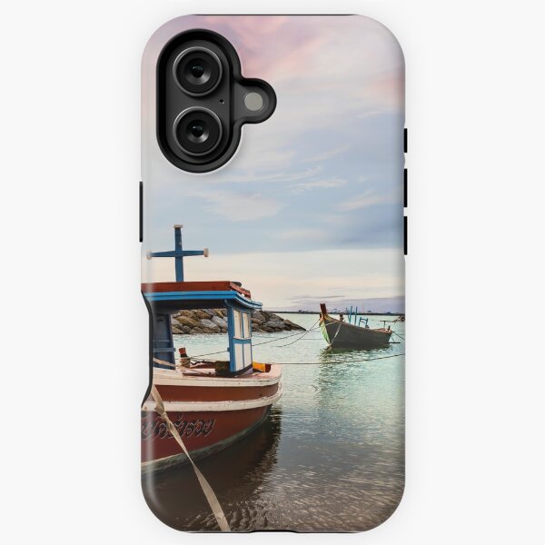 Item preview, Thai Fishing Boats in Sunset designed and sold by Russell Thorne.