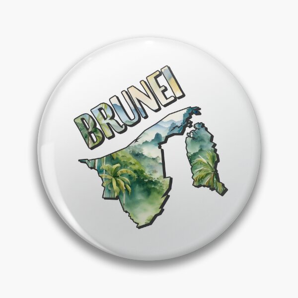Item preview, Brunei Watercolor Map designed and sold by Motivburg.