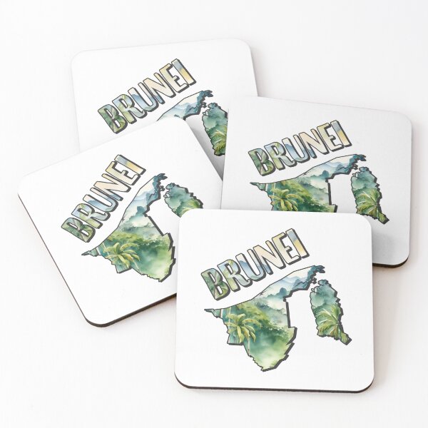 Item preview, Brunei Watercolor Map designed and sold by Motivburg.