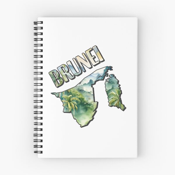 Item preview, Brunei Watercolor Map designed and sold by Motivburg.