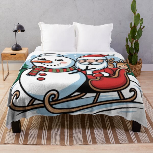 Item preview, Vibrant Frosty the Snowman And Santa designed and sold by XquisiteFashion.