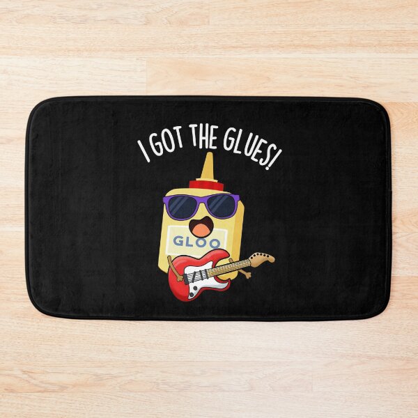 Item preview, I Got The Glues Funny Blues Pun  (Dark BG) designed and sold by punnybone.