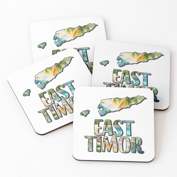 Item preview, East Timor Watercolor Map designed and sold by Motivburg.
