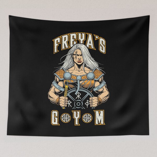 Item preview, Freya's Gym Norse Viking Woman Warrior Shieldmaiden Fitness designed and sold by GrandeDuc.