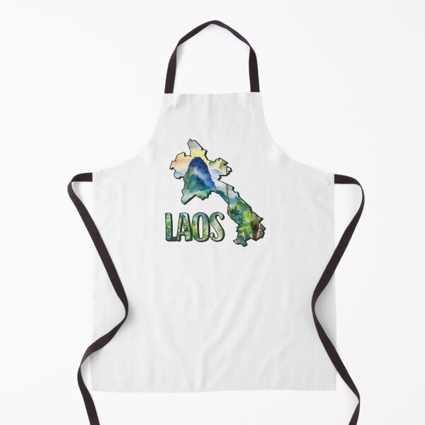 Item preview, Laos Watercolor Map designed and sold by Motivburg.