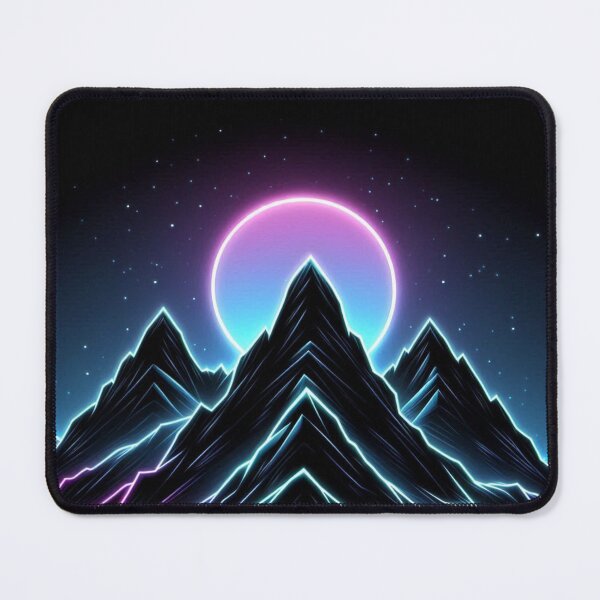 Item preview, Neon Mountain Nightscape designed and sold by TeslaSt0re.