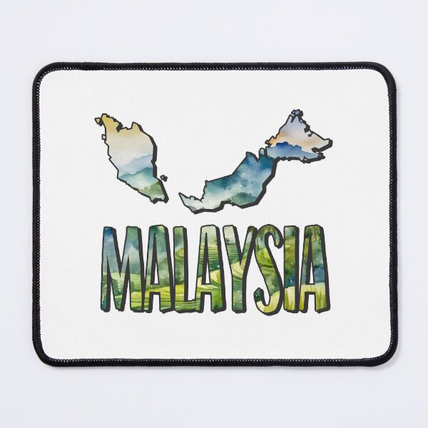 Item preview, Malaysia Watercolor Map designed and sold by Motivburg.