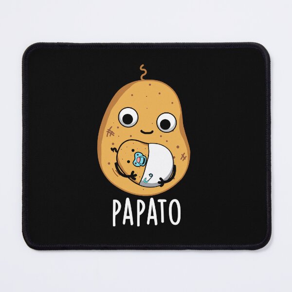 Item preview, Papato Funny Potato Pun (Dark BG) designed and sold by punnybone.