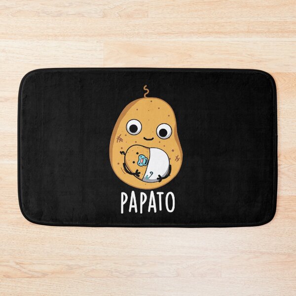 Item preview, Papato Funny Potato Pun  (Dark BG) designed and sold by punnybone.