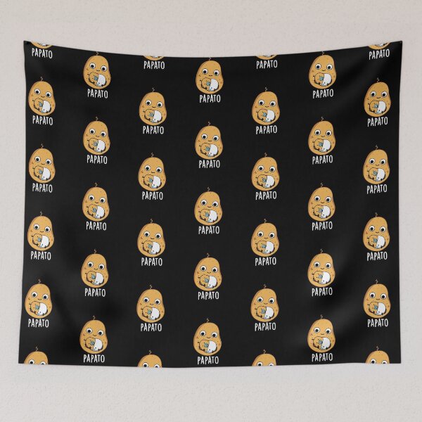 Item preview, Papato Funny Potato Pun  (Dark BG) designed and sold by punnybone.
