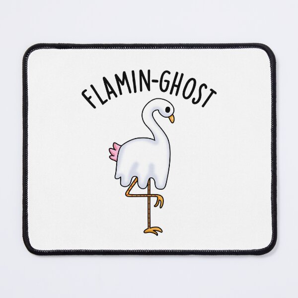 Item preview, Flamin-ghost Funny Flamingo Ghost Pun designed and sold by punnybone.