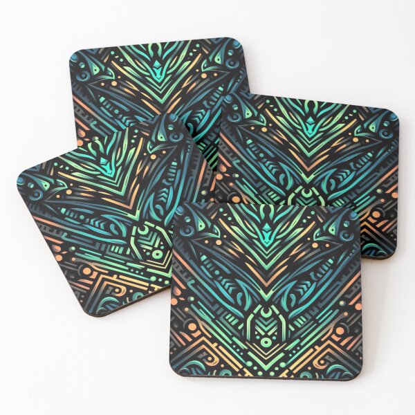 Item preview, Neon Tribal Tapestry designed and sold by TeslaSt0re.