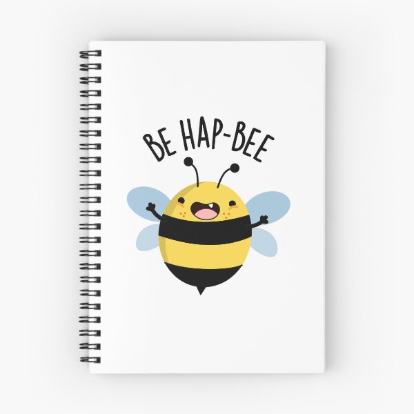 Item preview, Be Hap-bee Funny Bee Pun  designed and sold by punnybone.