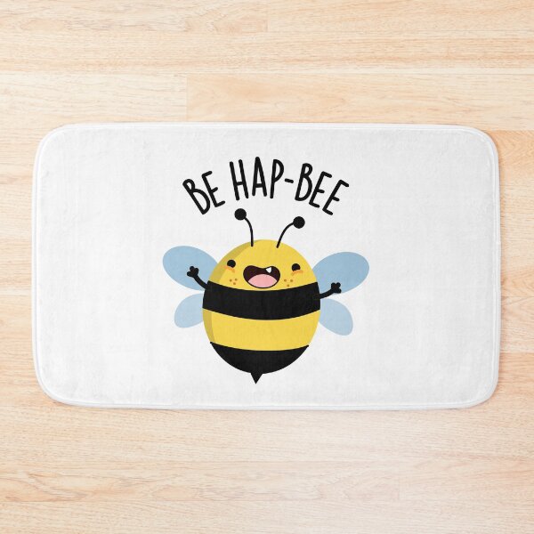 Item preview, Be Hap-bee Funny Bee Pun  designed and sold by punnybone.